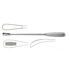 Cuzzi Placenta Scoop Blunt - Back Side Serrated Stainless Steel